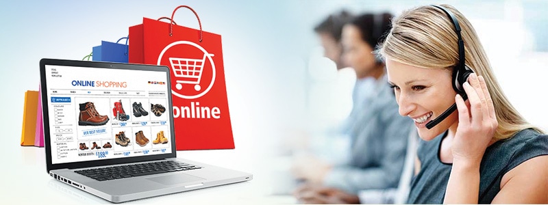 Call center services for online store